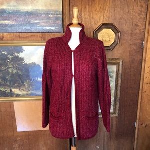 Vintage, red cardigan